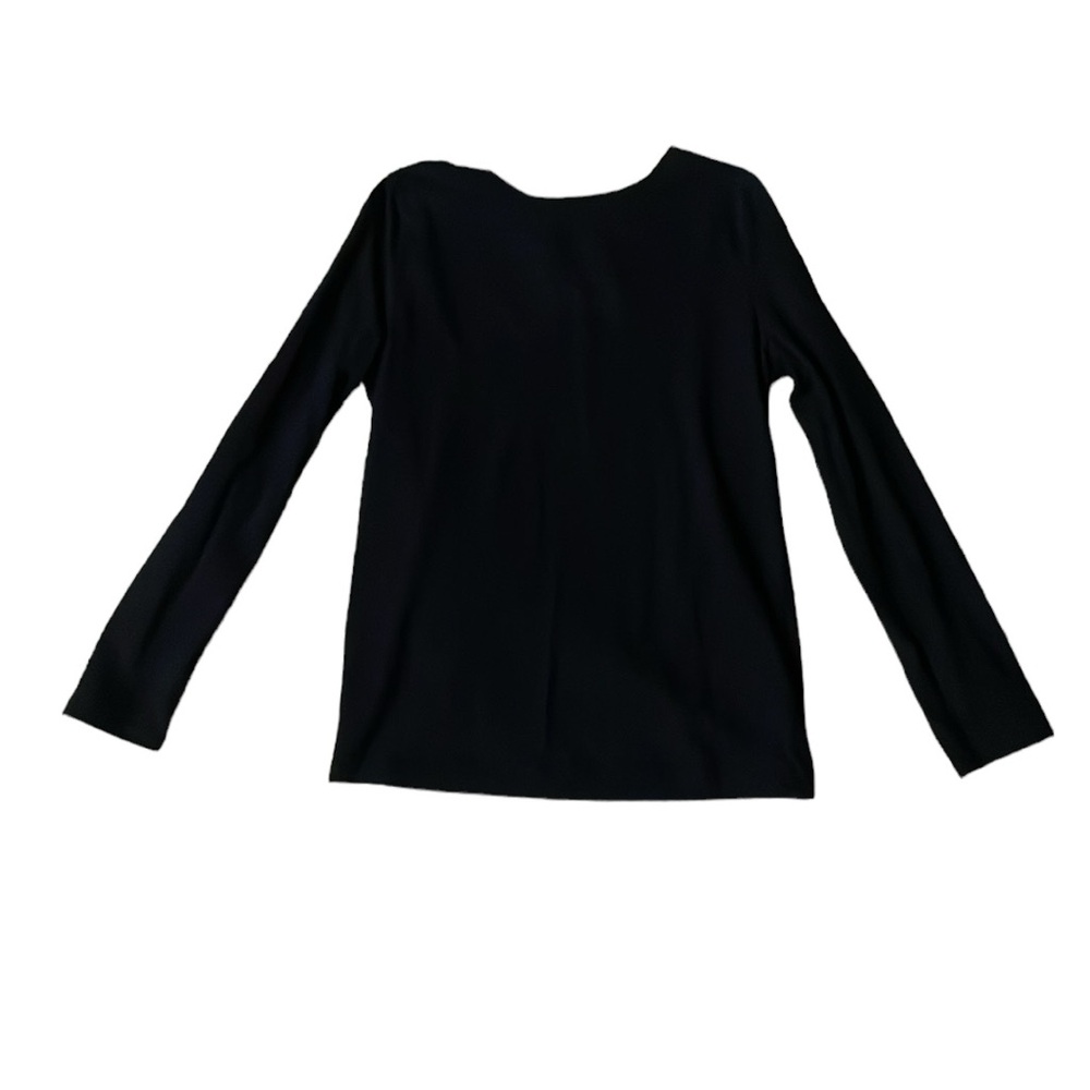 CAT & JACK UEC Girls Size Medium (7/8) Black Long Sleeve Crew Neck T-Shirt